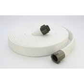 Abbott Rubber, 2-1/2 ID X 10 FT 600# TEST SINGLE JACKET FIRE HOSE ASSEMBLY with M&F ALUMINUM ROCKER LUG - NST