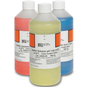 Hach Buffer Solution Kit, Color-coded, pH 4.01, pH 7.00 and pH 10.01, 500 mL, 2947600