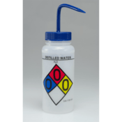 SP Bel-Art Safety-Labeled 4-Color Isopropanol Wide-Mouth 500mL Polyethylene Wash Bottle, 4/Pack