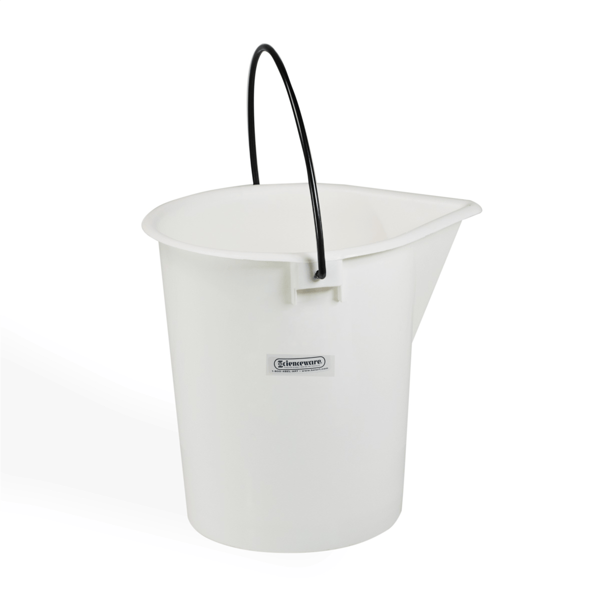 SP Bel-Art Heavy-Duty 15 L Pail, Polyethylene Bucket, 13" x 11" I.D.