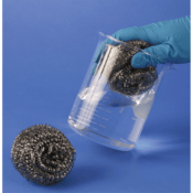 SP Bel-Art Cleanware Stainless Steel Sponge, 2.5" x 4", Pack of 2