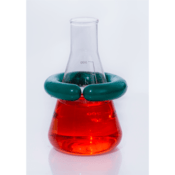 SP Bel-Art C-Shape Open 1.5lb Lead Ring Flask Weight w/ Vikem Vinyl Coating, for 500-2000 mL Flasks
