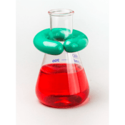 SP Bel-Art C-Shape Open 2lb Lead Ring Flask Weight w/ Vikem Vinyl Coating, for 1000-4000 mL Flasks