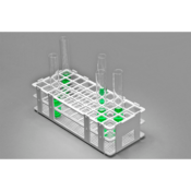 SP Bel-Art No-Wire Test Tube Rack, for 16-20 mm Tubes, 40 Places, White