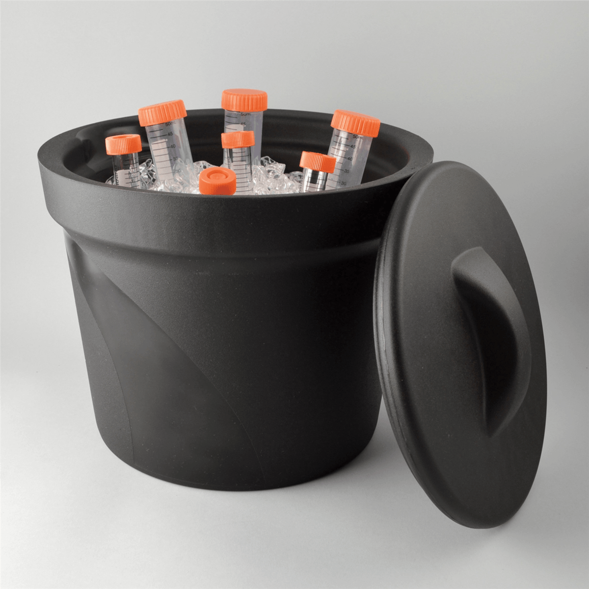 SP Bel-Art Ice Bucket with Lid, 4 L, Black