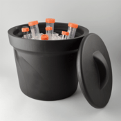 SP Bel-Art Ice Bucket with Lid, 4 L, Black