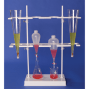 SP Bel-Art Polyethylene Imhoff Cone and Separatory Funnel Rack, 8.5" x 26" x 29"