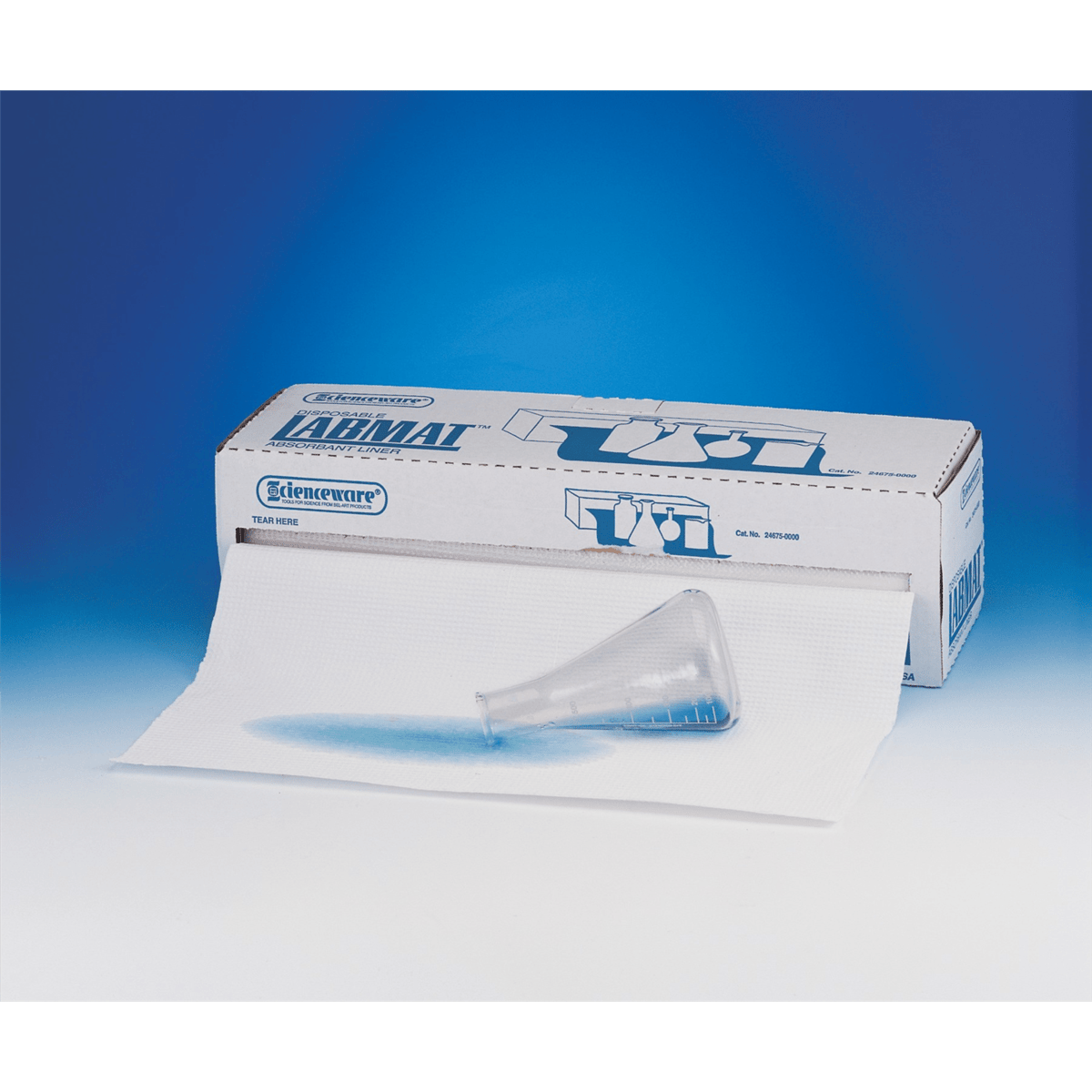 SP Bel-Art Labmat Bench Liner, 50', White