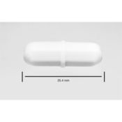 SP Bel-Art Spinbar Teflon Octagon Magnetic Stirring Bar, 25.4 mm x 8 mm, White