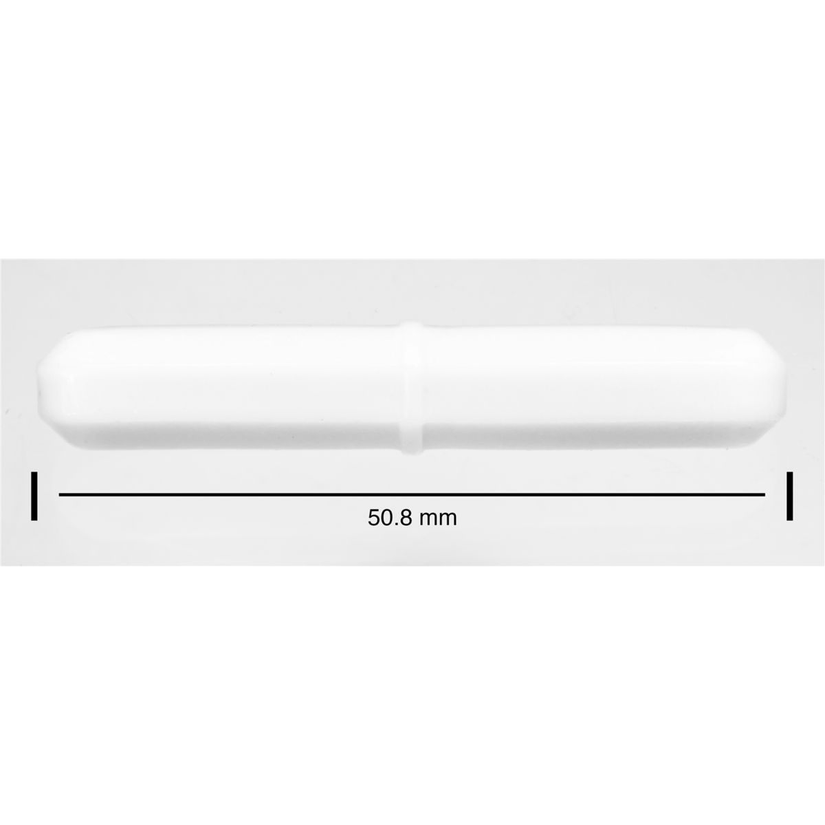 SP Bel-Art Spinbar Teflon Octagon Magnetic Stirring Bar, 50.8 mm x 8 mm, White