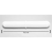 SP Bel-Art Spinbar Teflon Octagon Magnetic Stirring Bar, 76.2 mm x 12.7 mm, White