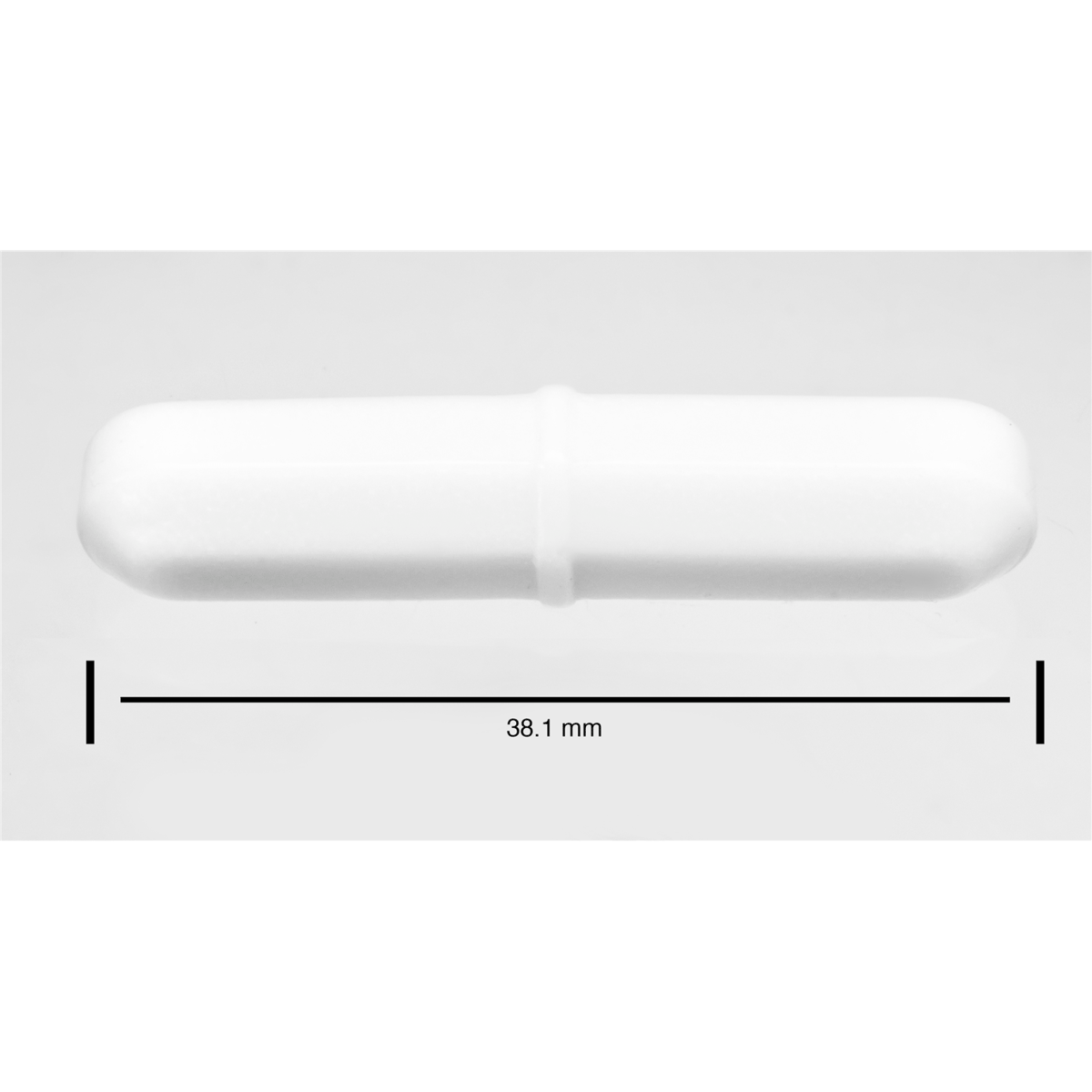 SP Bel-Art Spinbar Teflon Octagon Magnetic Stirring Bar; 38.1 X 8Mm, White