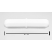 SP Bel-Art Spinbar Teflon Octagon Magnetic Stirring Bar; 38.1 X 8Mm, White