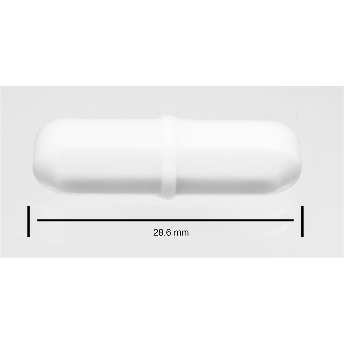 SP Bel-Art Spinbar Teflon Octagon Magnetic Stirring Bar, 28.6 mm x 8 mm, White