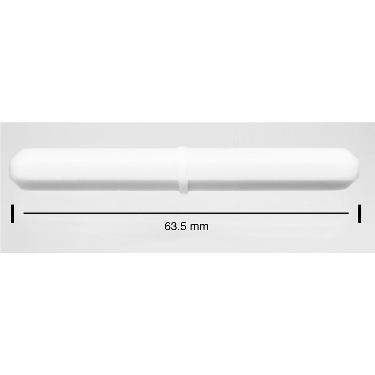 SP Bel-Art Spinbar Teflon Octagon Magnetic Stirring Bar, 63.5 mm x 8 mm, White