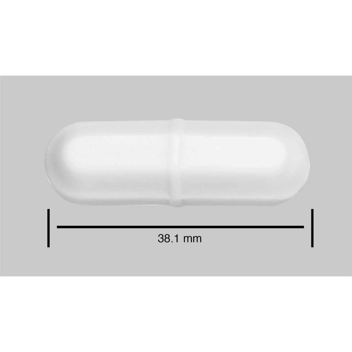 SP Bel-Art Spinbar Teflon Octagon Magnetic Stirring Bar, 38.1 mm x 12.7 mm, White