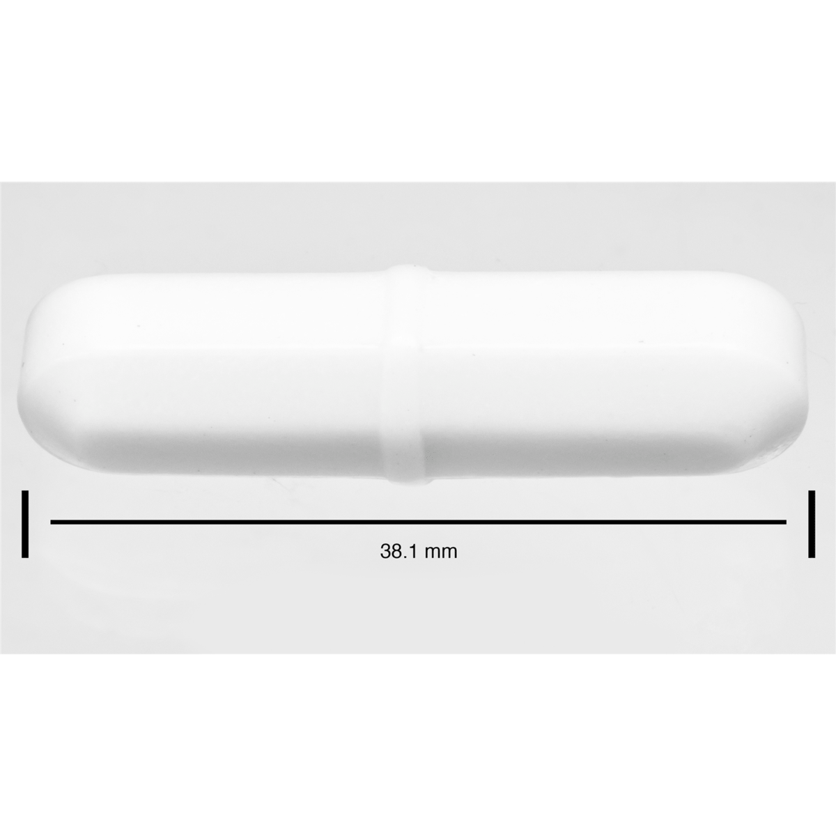 SP Bel-Art Spinbar Teflon Octagon Magnetic Stirring Bar, 38.1 mm x 9.5 mm, White