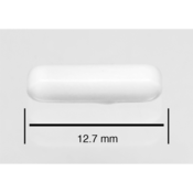 SP Bel-Art Spinbar Teflon Octagon Magnetic Stirring Bar, 12.7 mm x 3.2 mm, White
