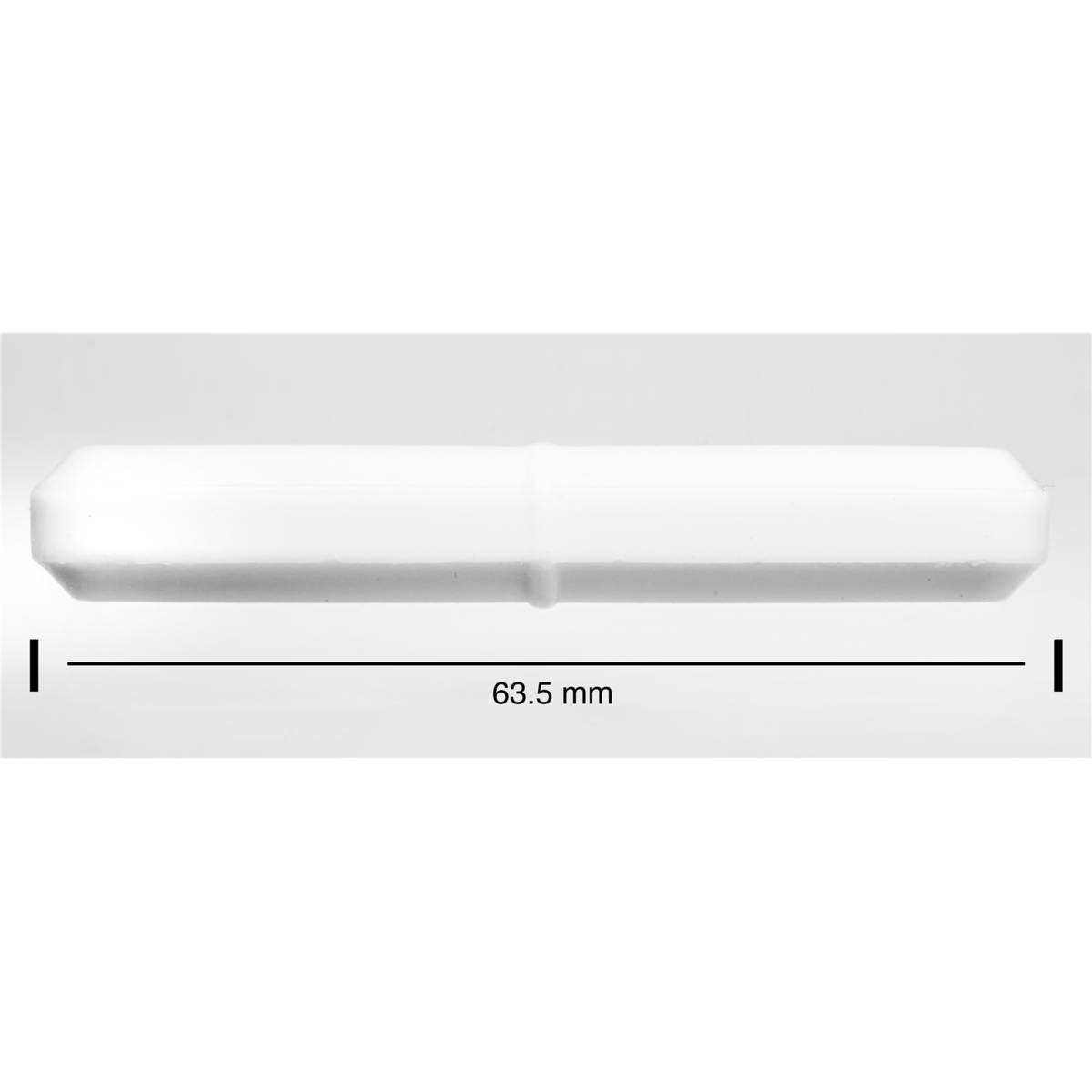 SP Bel-Art Spinbar Teflon Octagon Magnetic Stirring Bar, 63.5 mm x 9.5 mm, White