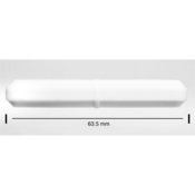 SP Bel-Art Spinbar Teflon Octagon Magnetic Stirring Bar, 63.5 mm x 9.5 mm, White
