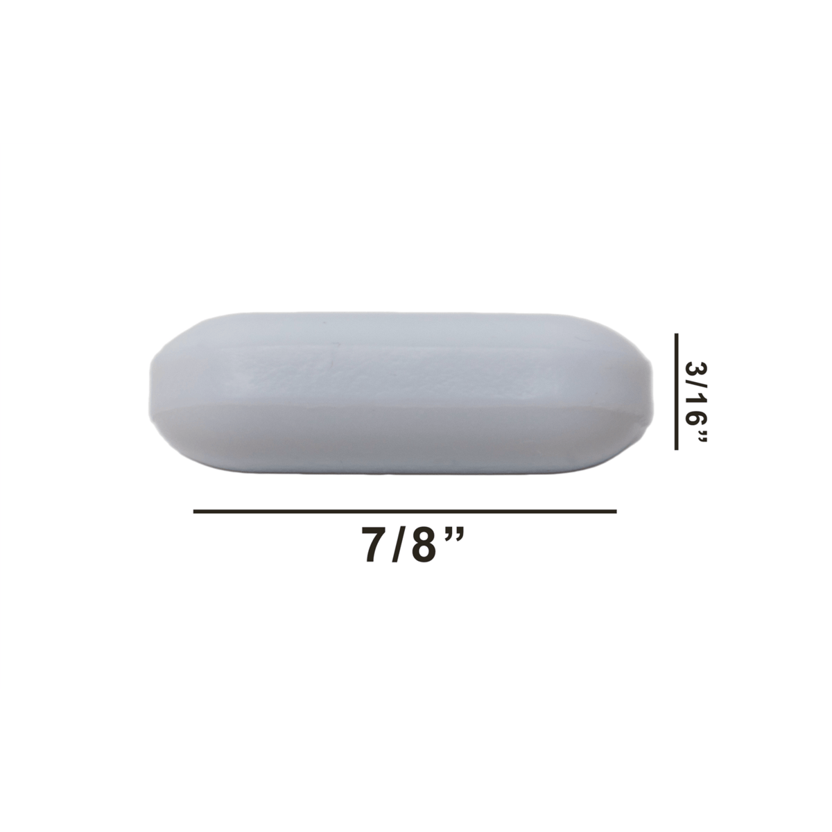 SP Bel-Art Spinbar Teflon Polygon Magnetic Stirring Bar, 7/8" x 3/16", White, without Pivot Ring