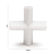 SP Bel-Art Spinplus Teflon Magnetic Stirring Bar, 25.4 mm x 14.3 mm, White