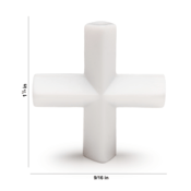 SP Bel-Art Spinplus Teflon Magnetic Stirring Bar, 31.8 mm x 14.3 mm, White