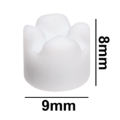 SP Bel-Art Spinbar Teflon Cell (Cuvette) Magnetic Stirring Bar, 9 mm x 8 mm, White