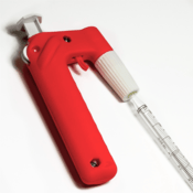 SP Bel-Art Fast Release Pipette Pump III 25 mL Pipettor, Red