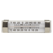 H-B Durac Liquid-In-Glass Refrigerator/Freezer Thermometer, -40 to 27 C, Steel Case
