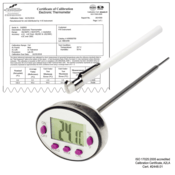H-B Durac Calibrated Electronic SS Stem Thermometer, -40 to 232 C, 127 mm Probe