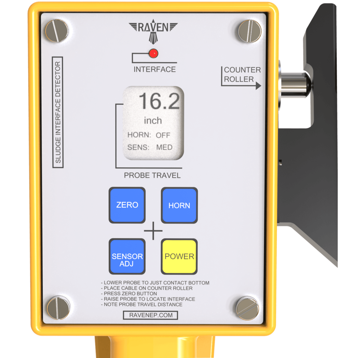 Raven Sludge Interface Detector w/50 ft. (15m) cable