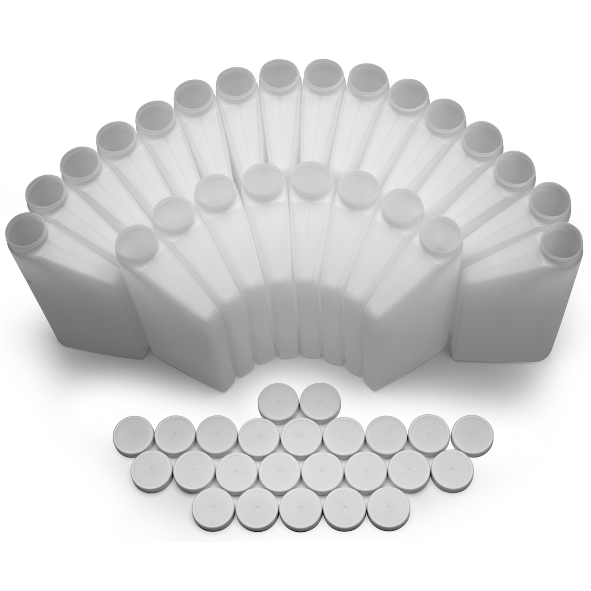 Hach 1L Polyethylene Bottles w/ Caps, Set of 24, 737