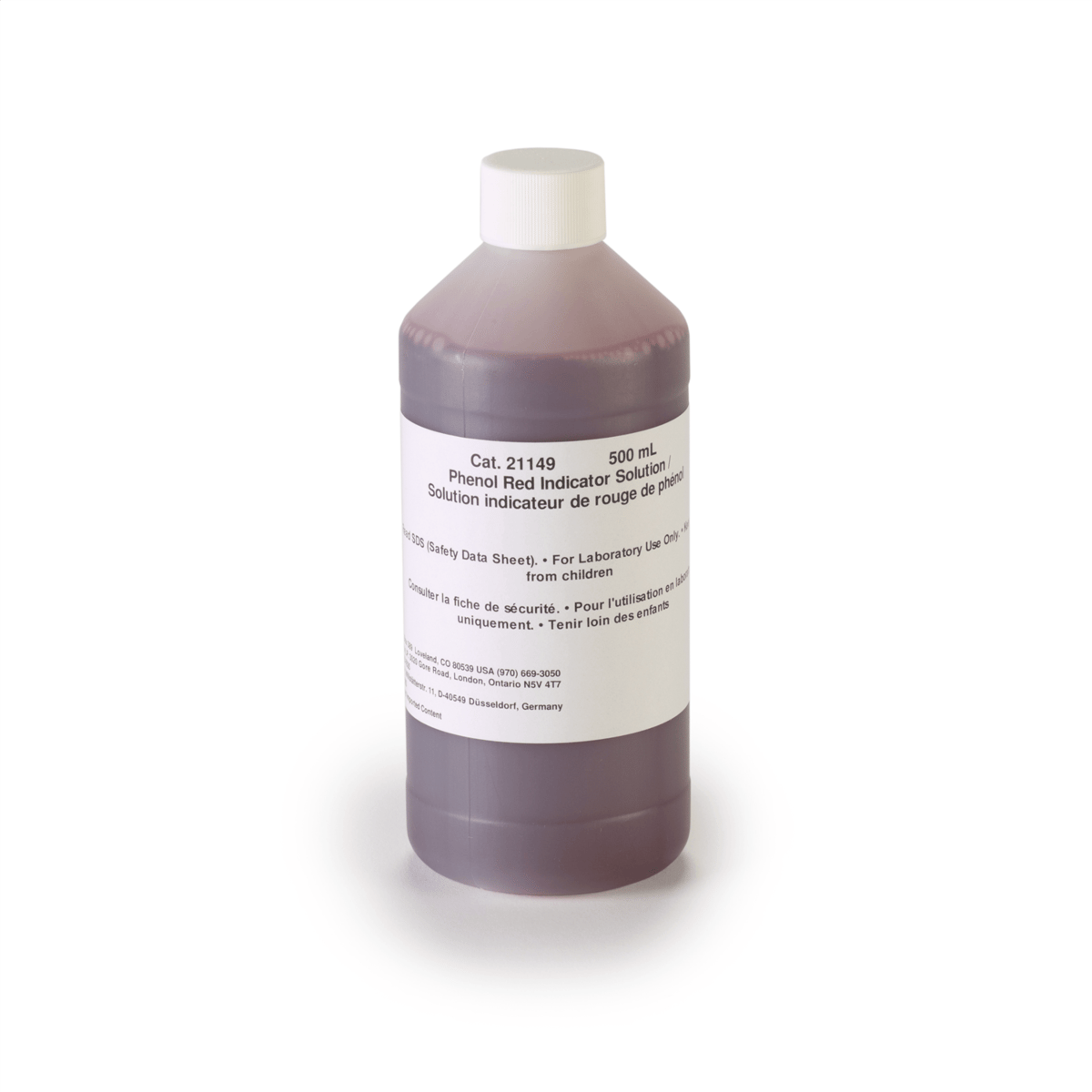 Hach Phenol Red Indicator Solution, 500 mL, 21149