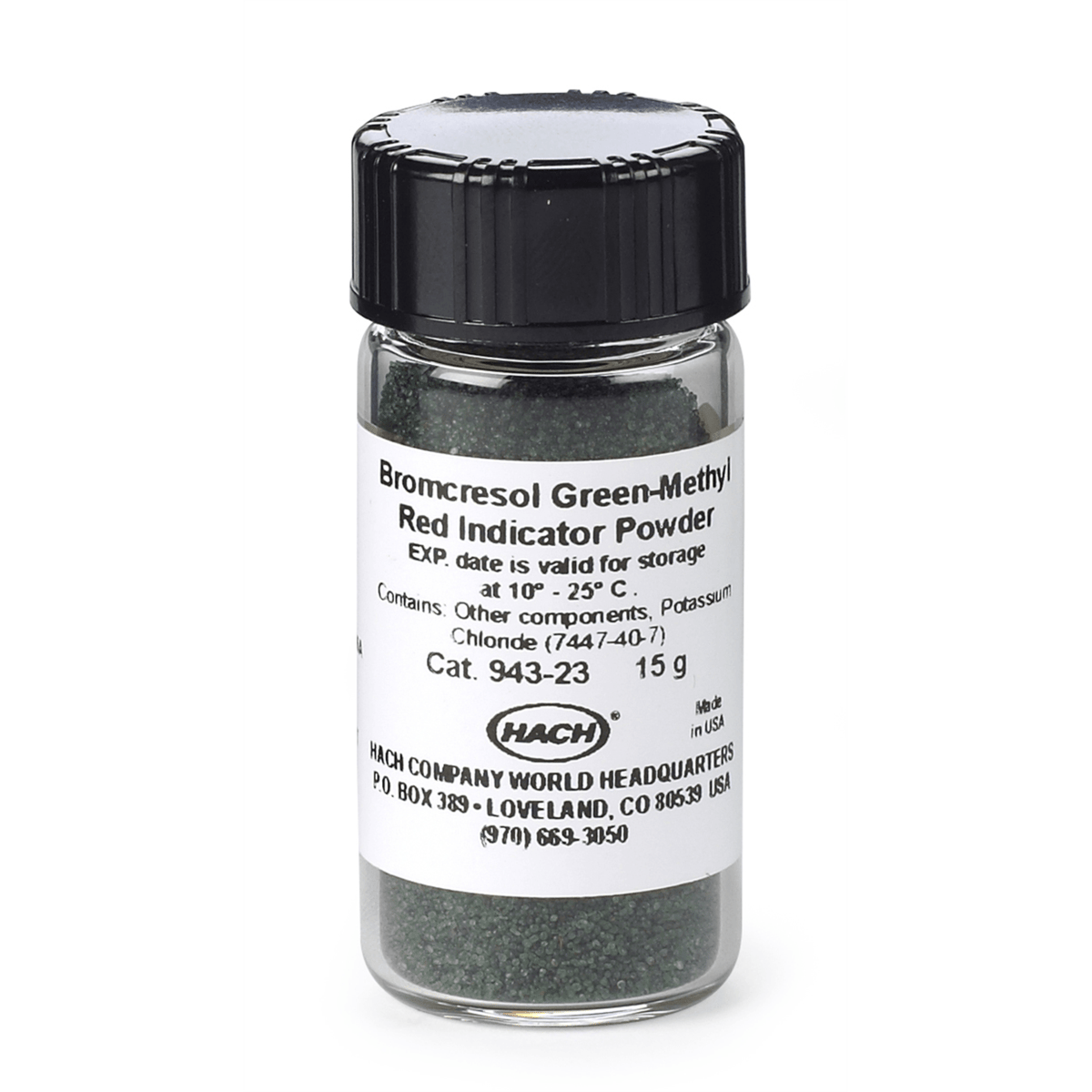 Hach Bromcresol Green-Methyl Red Indicator Powder, 15 g, 94323
