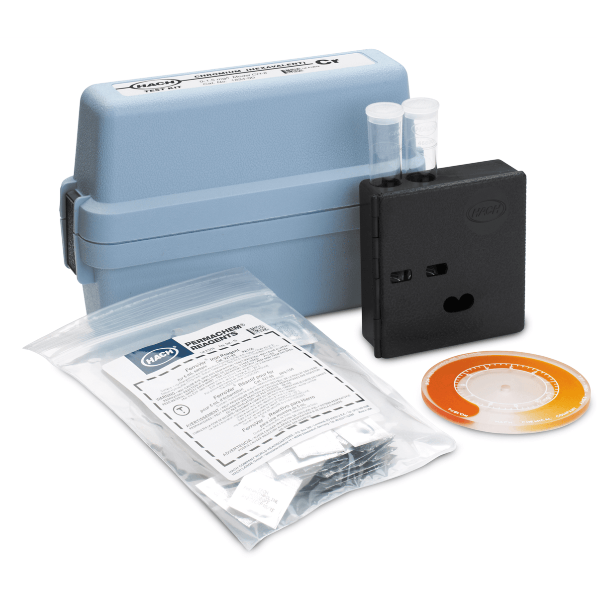 Hach Chromium Color Disc Test Kit, Model CH-8, 183400