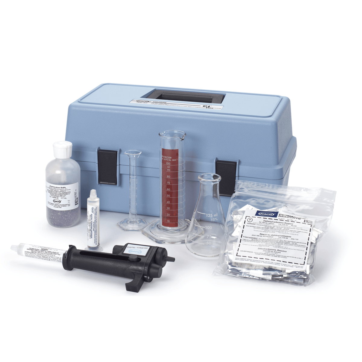 Hach Chloride Test Kit, Model CD-DT, 2063500