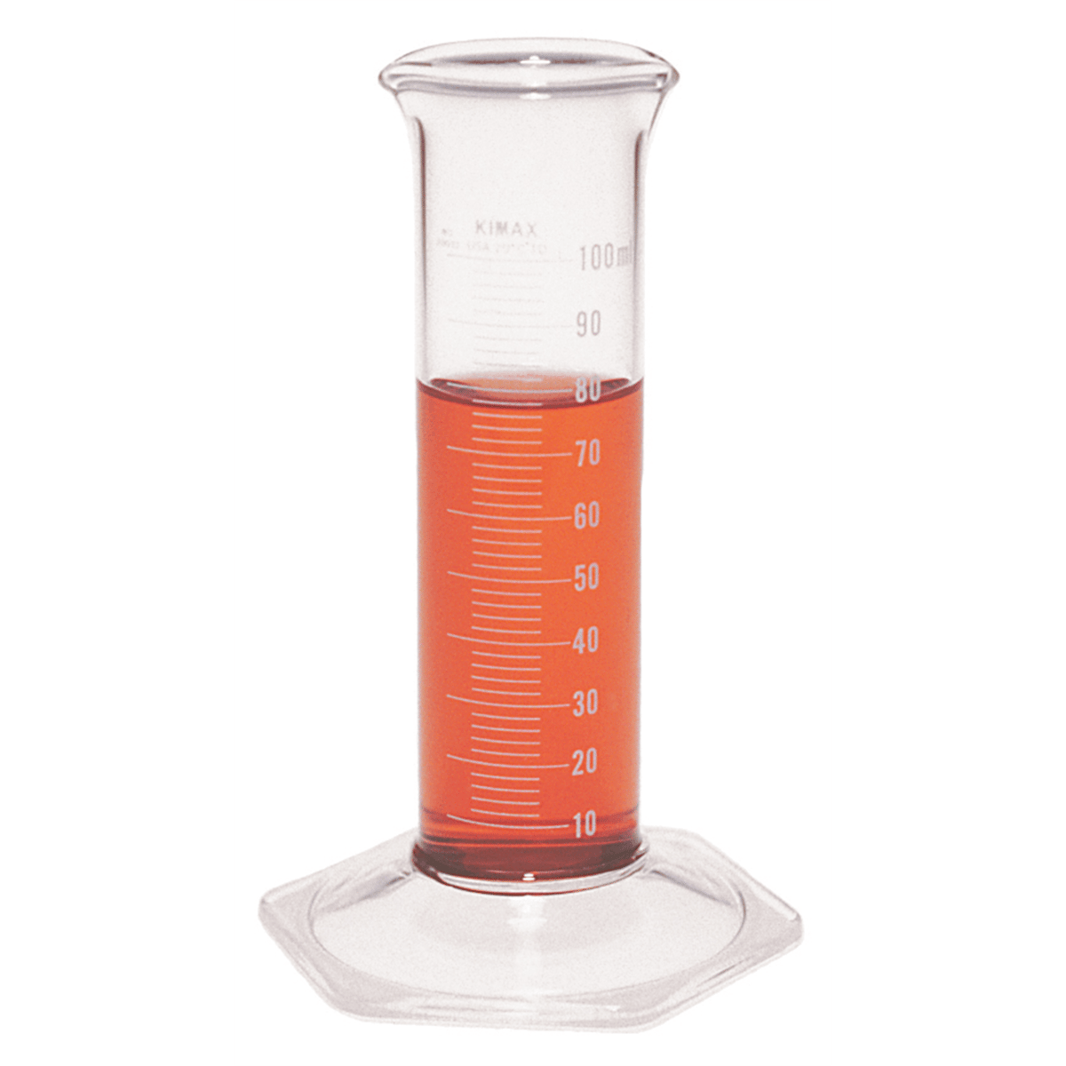 Hach Cylinder, Graduated, 100 mL +-2.0 mL, 2.0mL divisions (low-form Tuttle, two spouts), 2064342