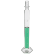 Hach Cylinder, Graduated, Mixing, Glass, 50 mL +-0.4 , 1.0 mL Divisions, Glass Stopper #16, 2088641