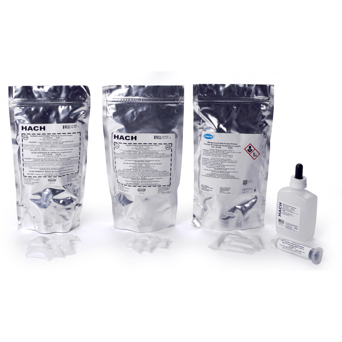 Hach Dissolved Oxygen Reagent Set, Digital Titrator, 300 mL, 2272200