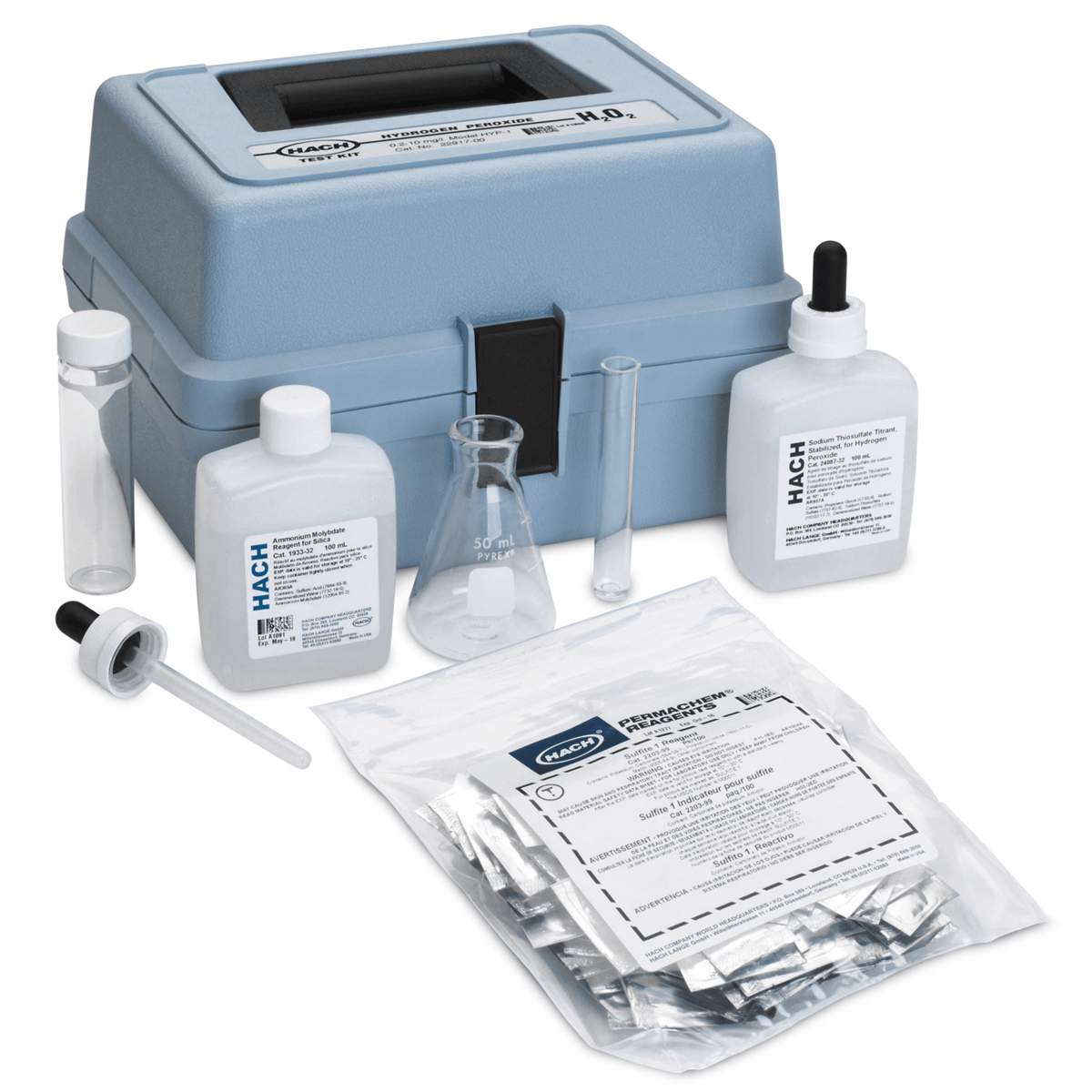 Hach Hydrogen Peroxide Test Kit, Model HYP-1, 2291700