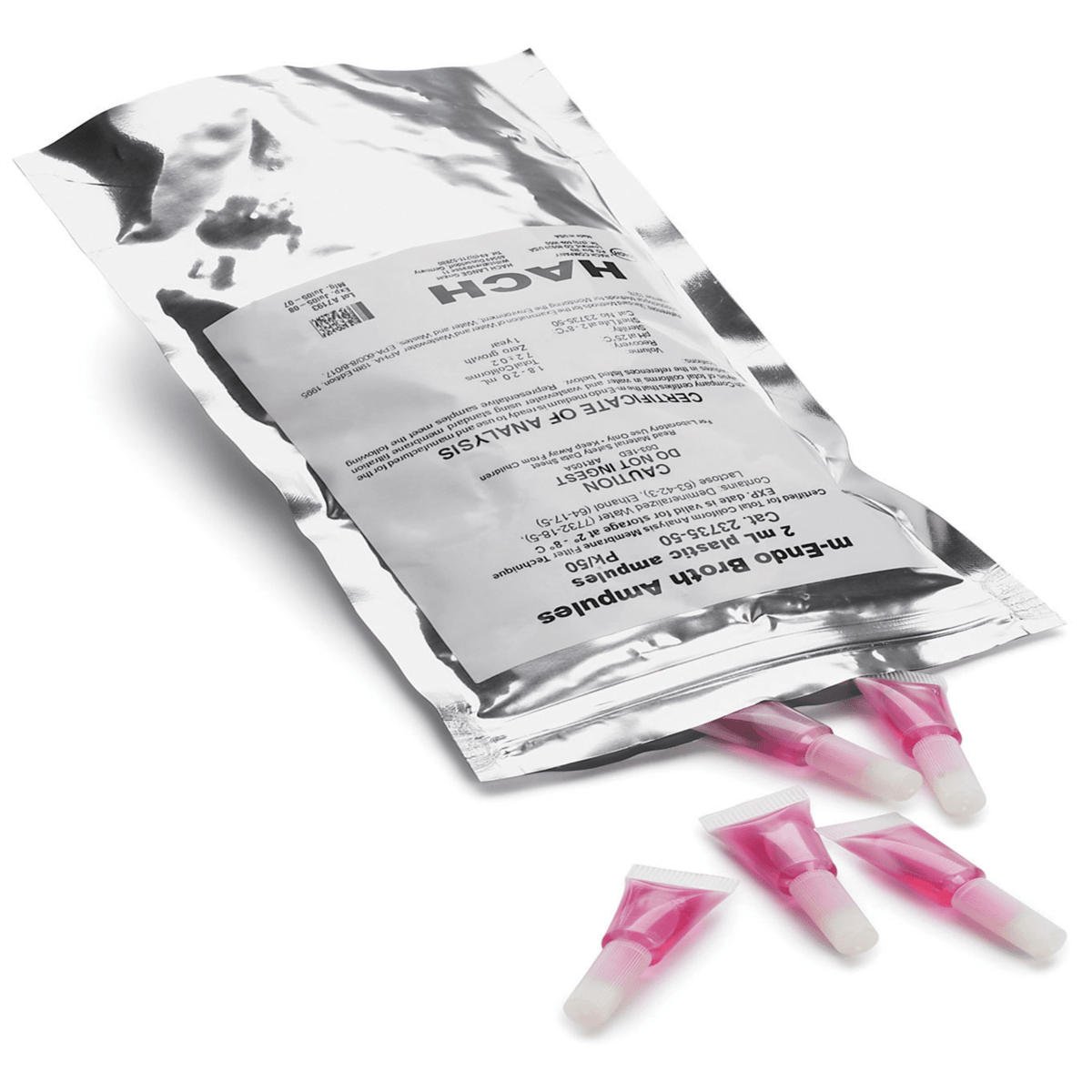 Hach m-Endo Broth, Plastic Ampules, 50/pk, 2373550