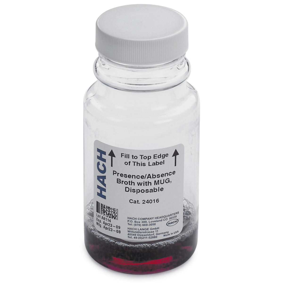 Hach Presence/Absence Test w/ MUG, 50/pk, 2401650
