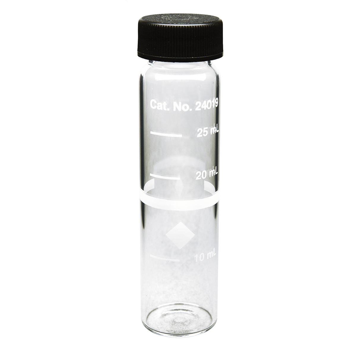 Hach Glass Sample Cell, 25 mm Round, 10-20-25 mL Marks, Pack of 6, 2401906