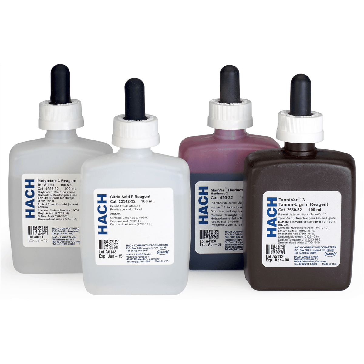 Hach Sodium Thiosulfate Standard Solution, Stabilized, 0.00246 N, 100 mL MDB, 2408532
