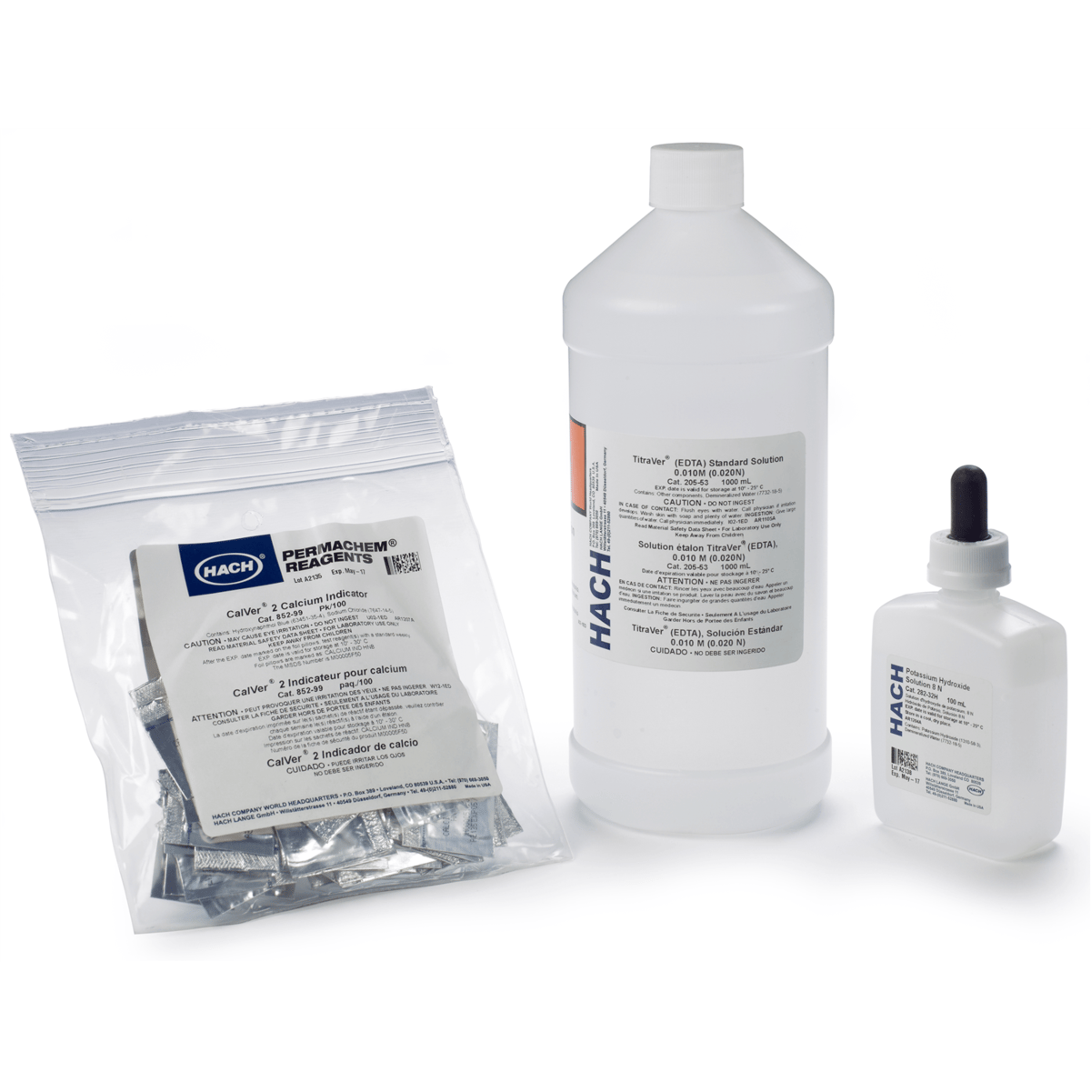 Hach Hardness (Calcium) Reagent Set, Buret, 2447000