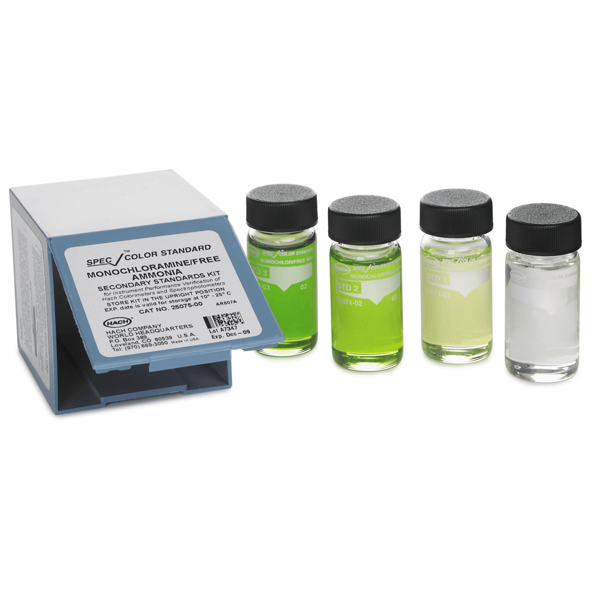 Hach SpecCheck Secondary Gel Standards Set for Monochloramine & Free Ammonia, 2507500