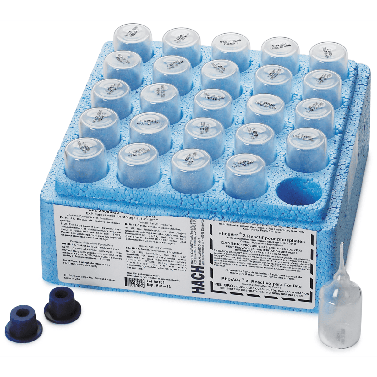 Hach PhosVer® 3 Phosphate Reagent AccuVac® Ampules, pk/25, 2508025