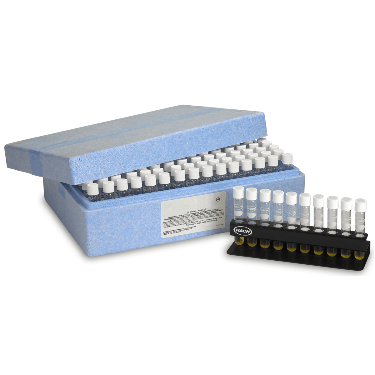 Hach COD2 Digestion Vials, HR, Mercury-Free, Pack of 150, 2565115