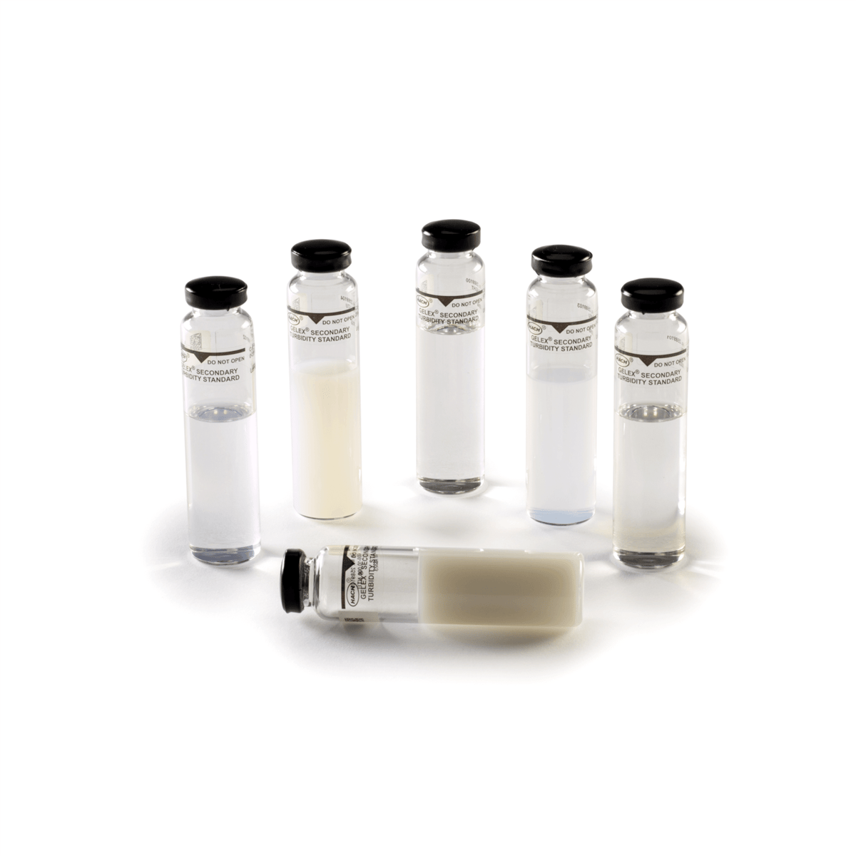 Hach Gelex Secondary Turbidity Standards Kit, 0 - 10000 NTU, 2589200